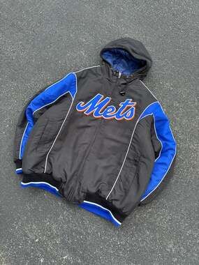 G-III Sports by Carl Banks New York Mets MLB Quilted Hooded Jacket